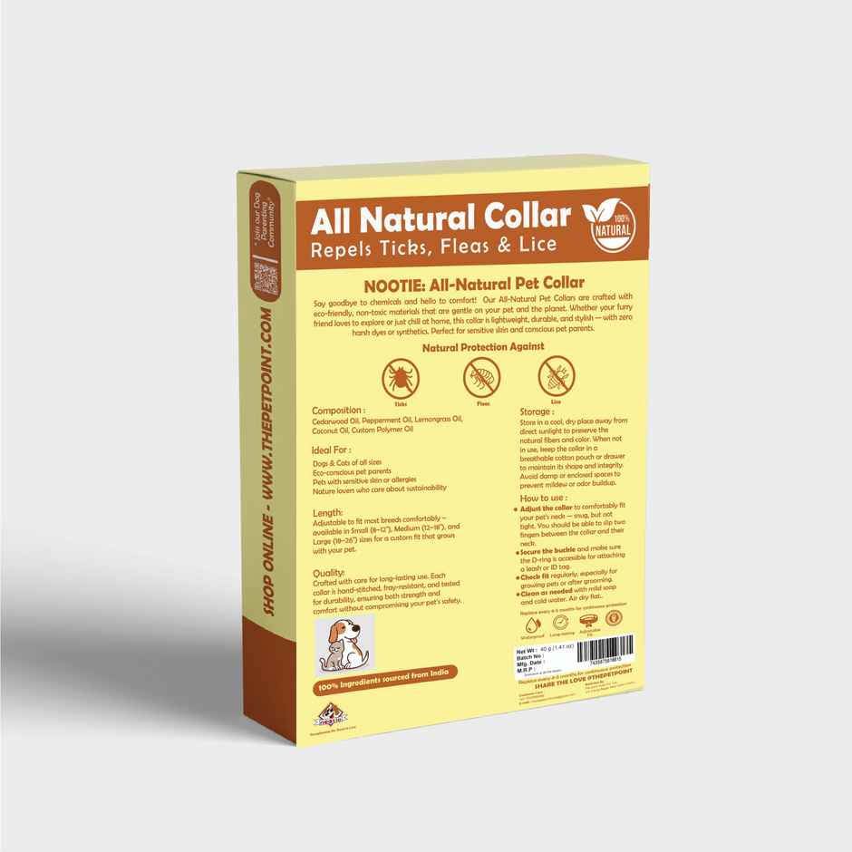 Nootie All Natural Tick and Flea Dog Collar Herbal Protection