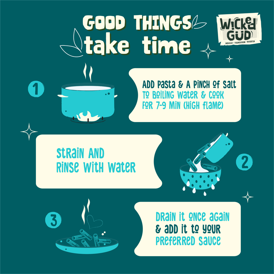 Wickedgud Rigatoni Pasta Made With Durum Wheat