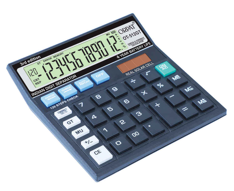 Orpat OT -512 GT Calculator | Black