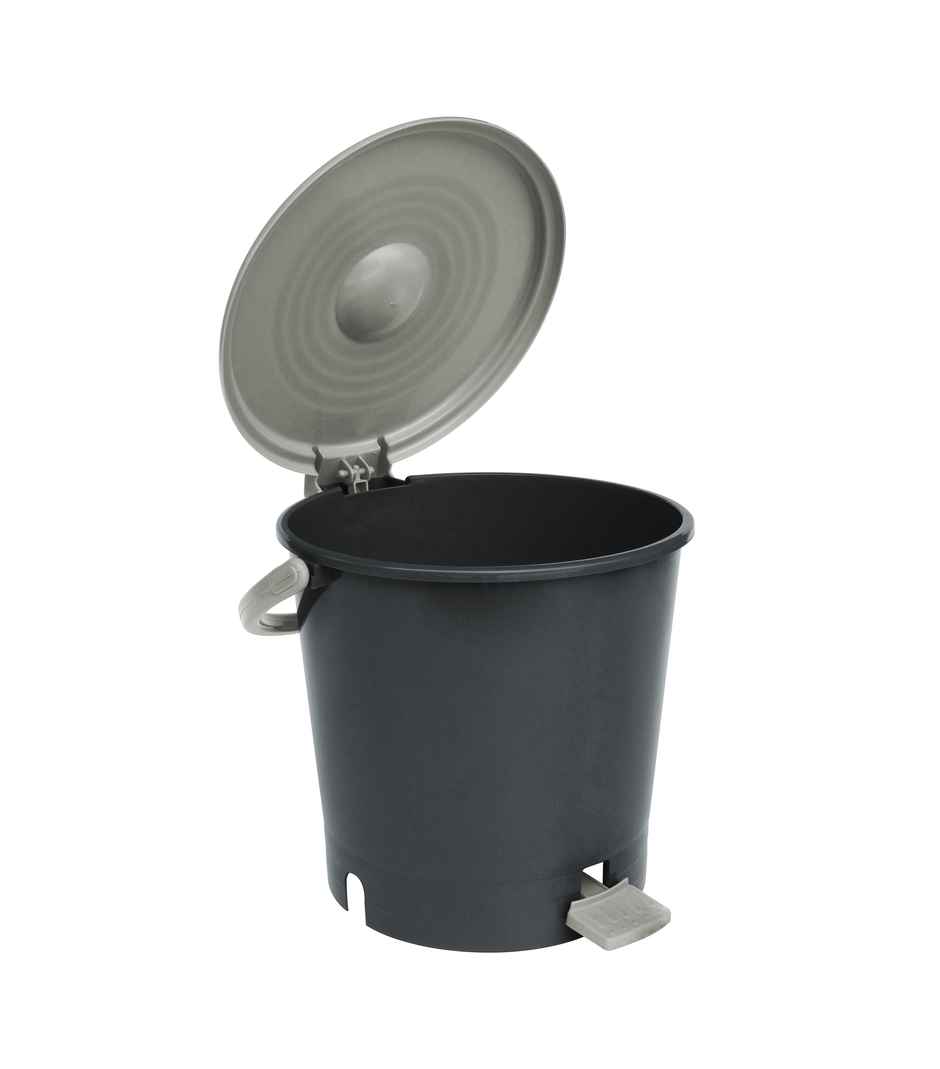 Princeware Garbage Bucket Round Mini Pedal Dustbin Assembled 7 Literr- Grey