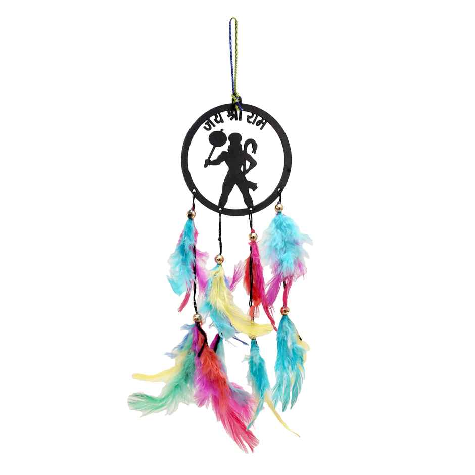 Divine Vibes Fancy Hanuman Ji Jai Shree Ram Car Hanging Car Rear View Mirror