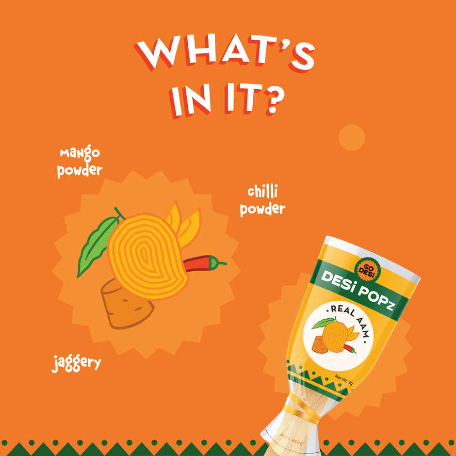 Tangy Imli (Tamarind) 10 Pcs Sour Candy | No Refined Sugar | Lollipop By Go Desi (10pc) & Assorted Candy 20 Pcs, Tangy Imli, Kaccha & Real Aam, Chilli Guava No Refined Sugar (20pc) Combo