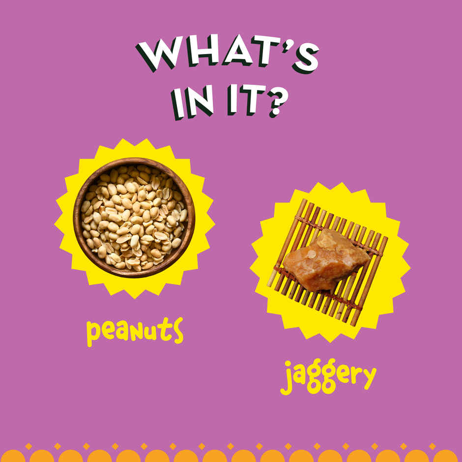 GO DESi Crushed Peanut Chikki Bar
