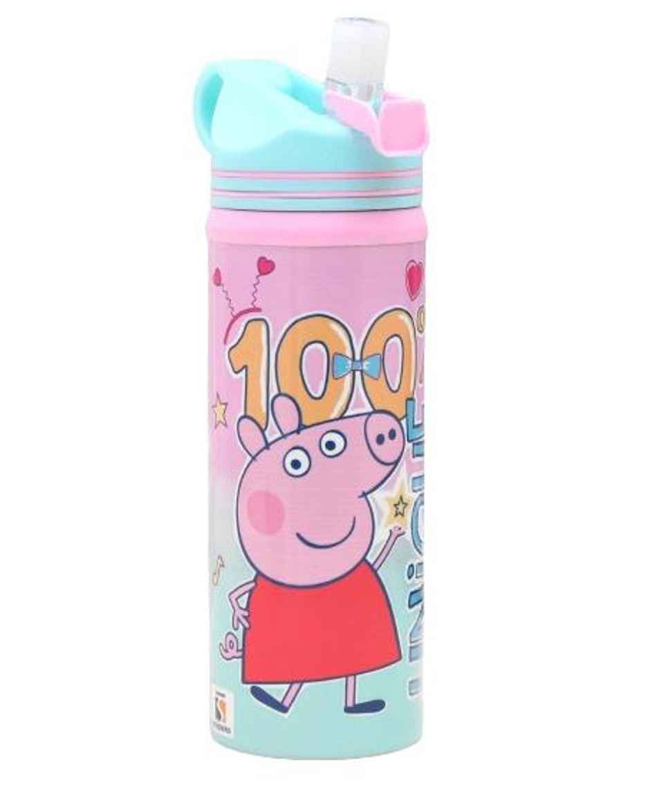 Peppa Pig Water Bottle Steel 500ml | Quench Your Thirst with Style