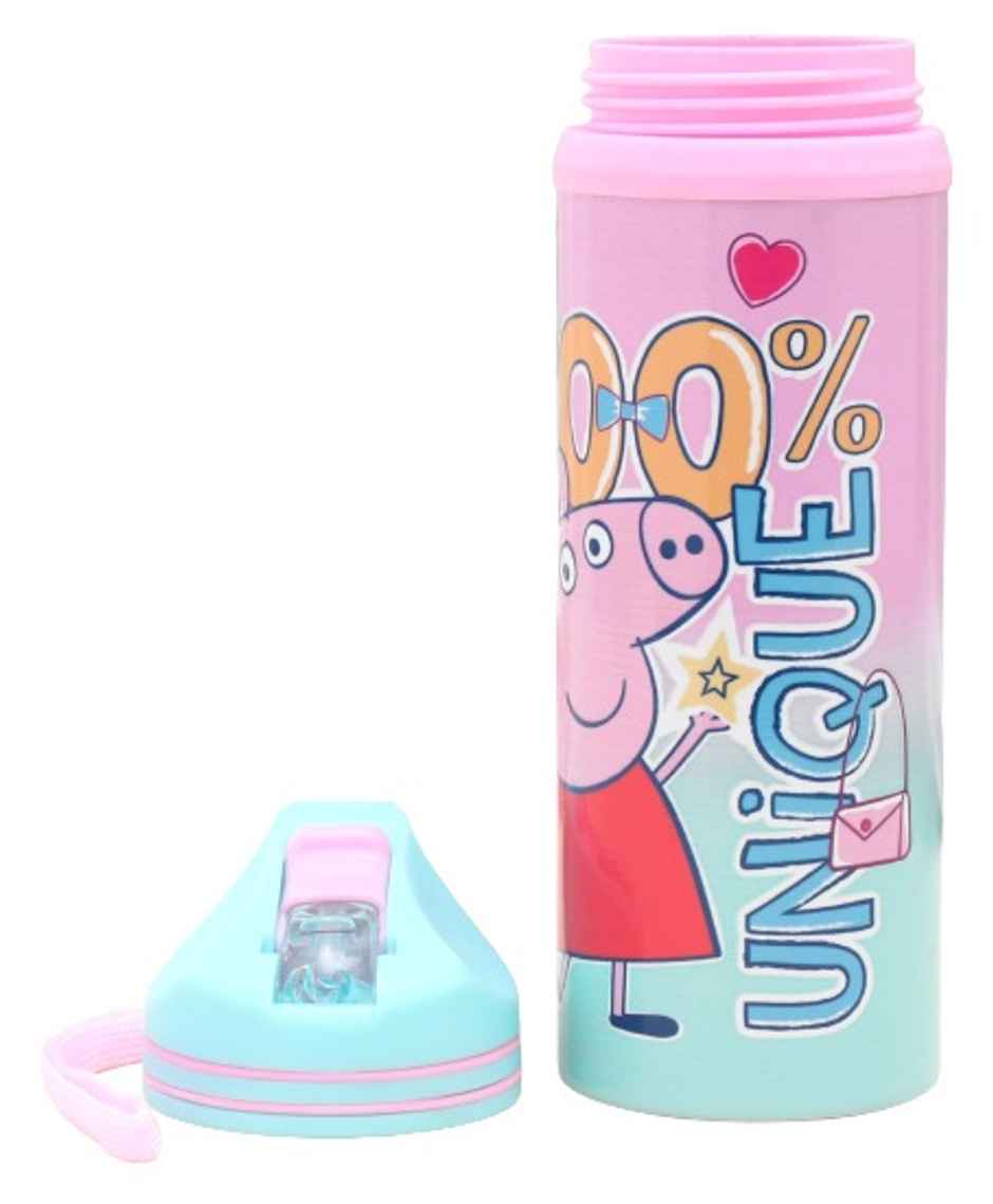 Peppa Pig Water Bottle Steel 500ml | Quench Your Thirst with Style