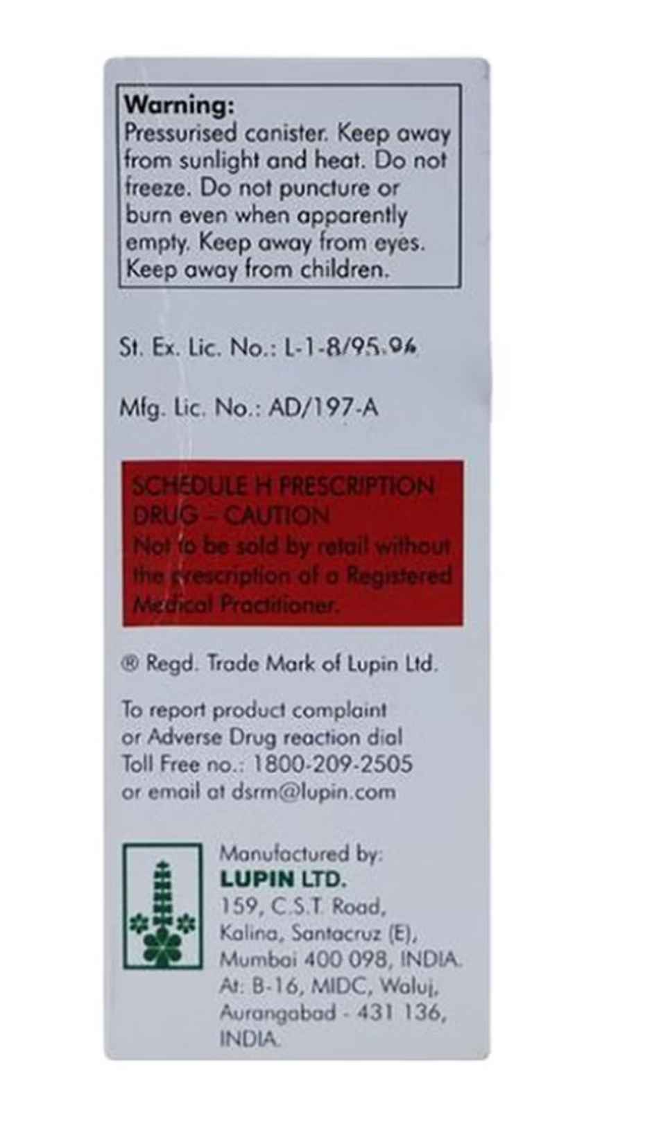 Salbair-B Transhaler