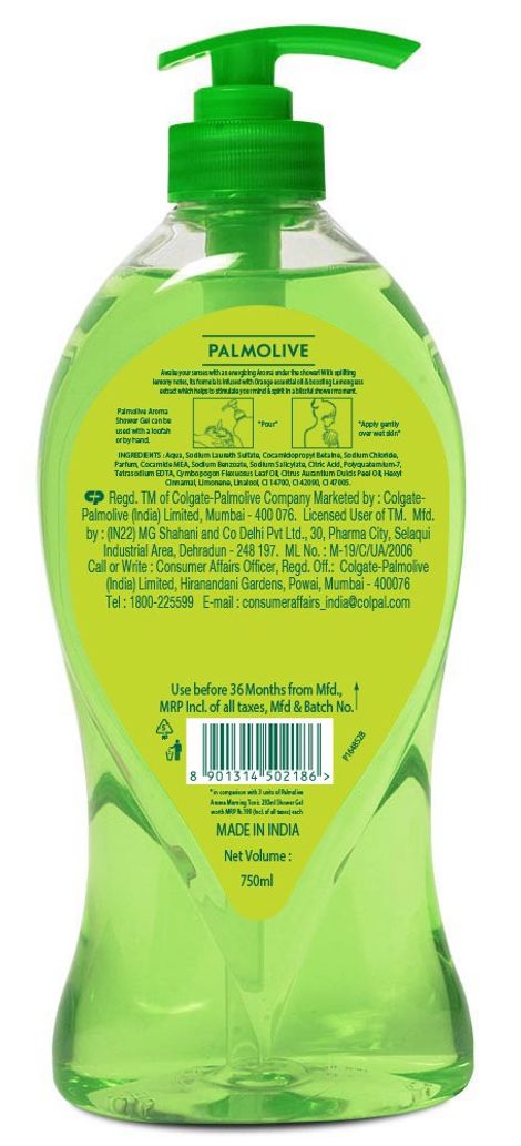 Palmolive Orange Essential Oil & Lemongrass Aroma Morning Boost (Tonic), Brightening Body Wash