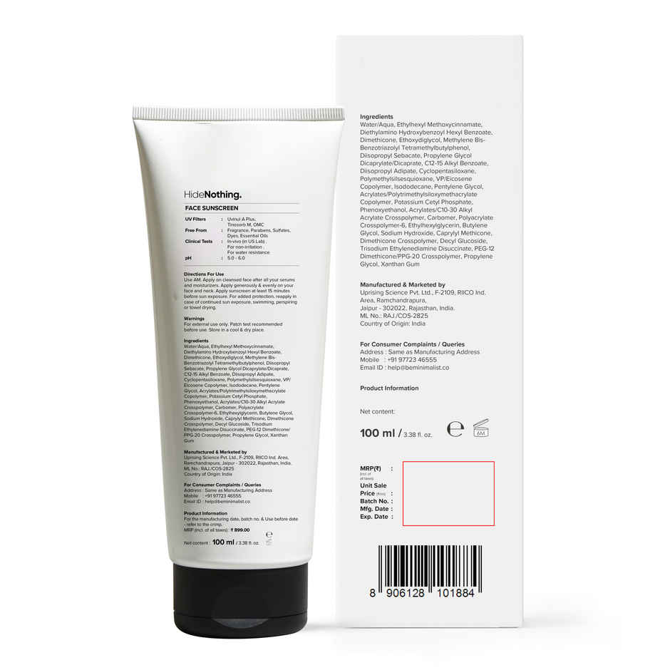 Minimalist Light Fluid SPF 50 Sunscreen