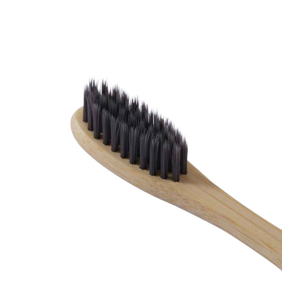 Awenest Bamboo Toothbrush With Charcoal Activated Soft Bristles