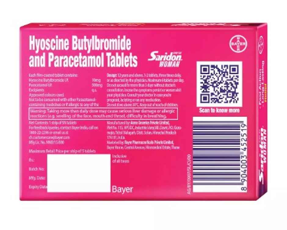 Saridon Woman Tablet