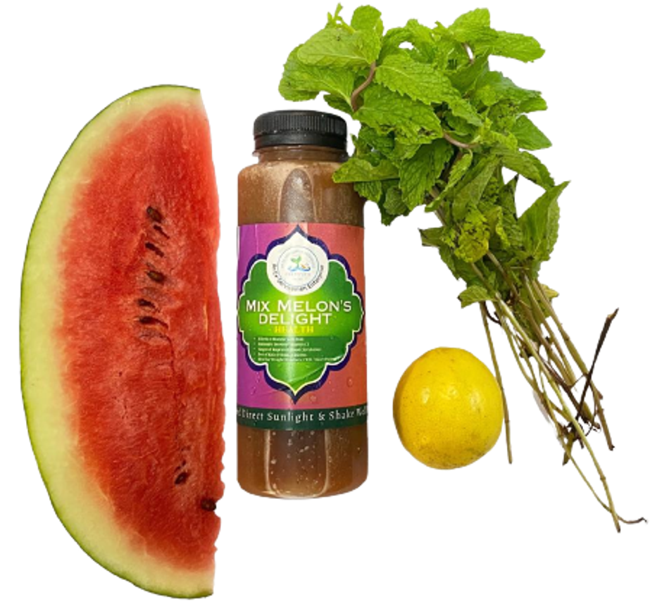 Fresh Melon, Ginger & Mint Juice
