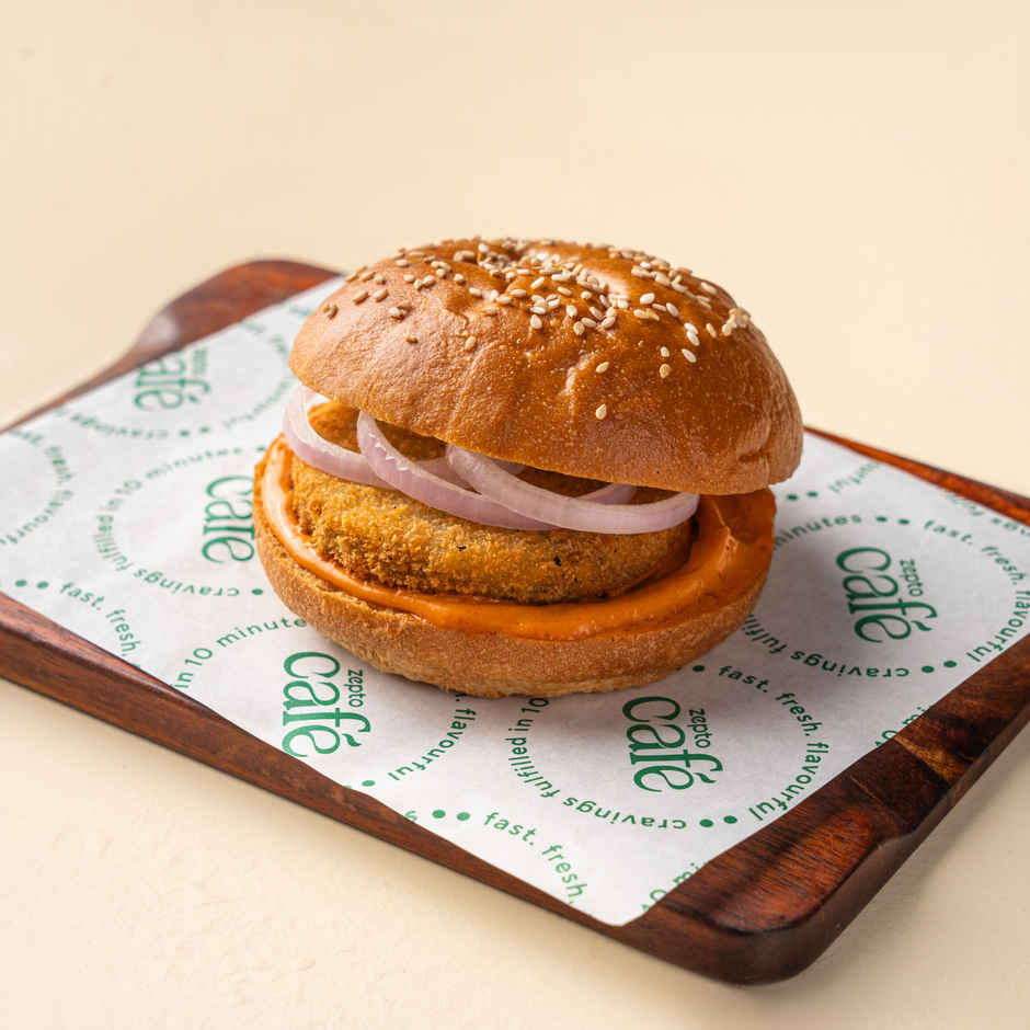 Signature Veg Burger & Classic French Fries & Coca-Cola Soft Drink Can Combo