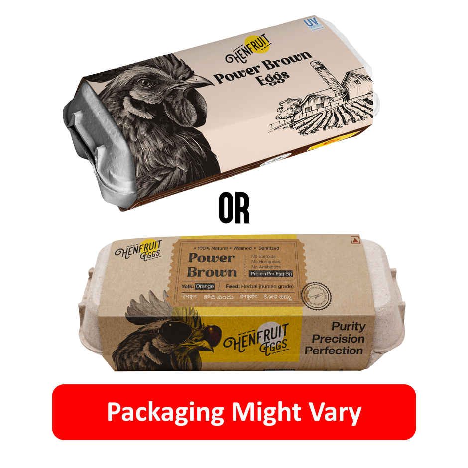 Eggs by Henfruit - 10 High Protein Power Brown Eggs