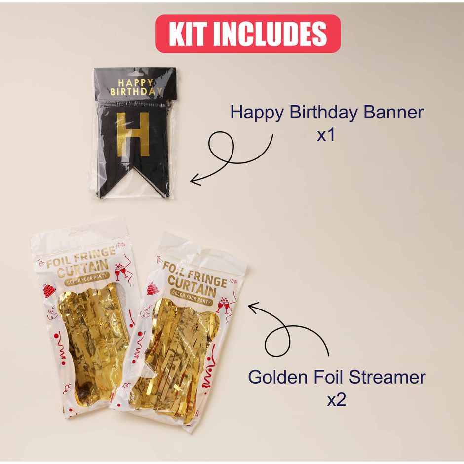 Quick Birthday Decoration Kit | Instant Decoration Quick Party Setup | Propcon