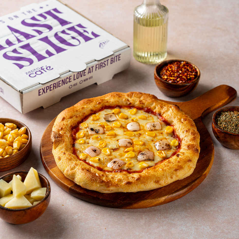 Grilled Onion & Corn Pizza