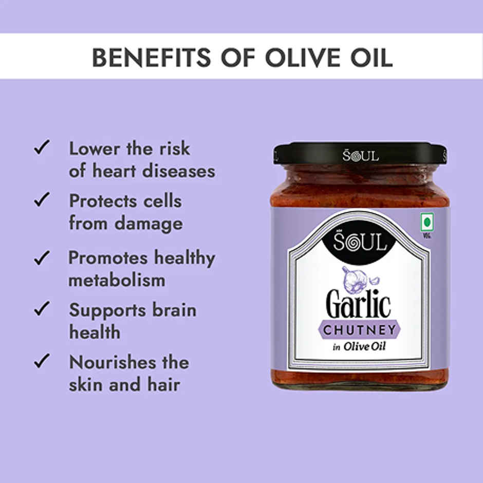 ADF Soul Garlic Chutney In Olive Oil