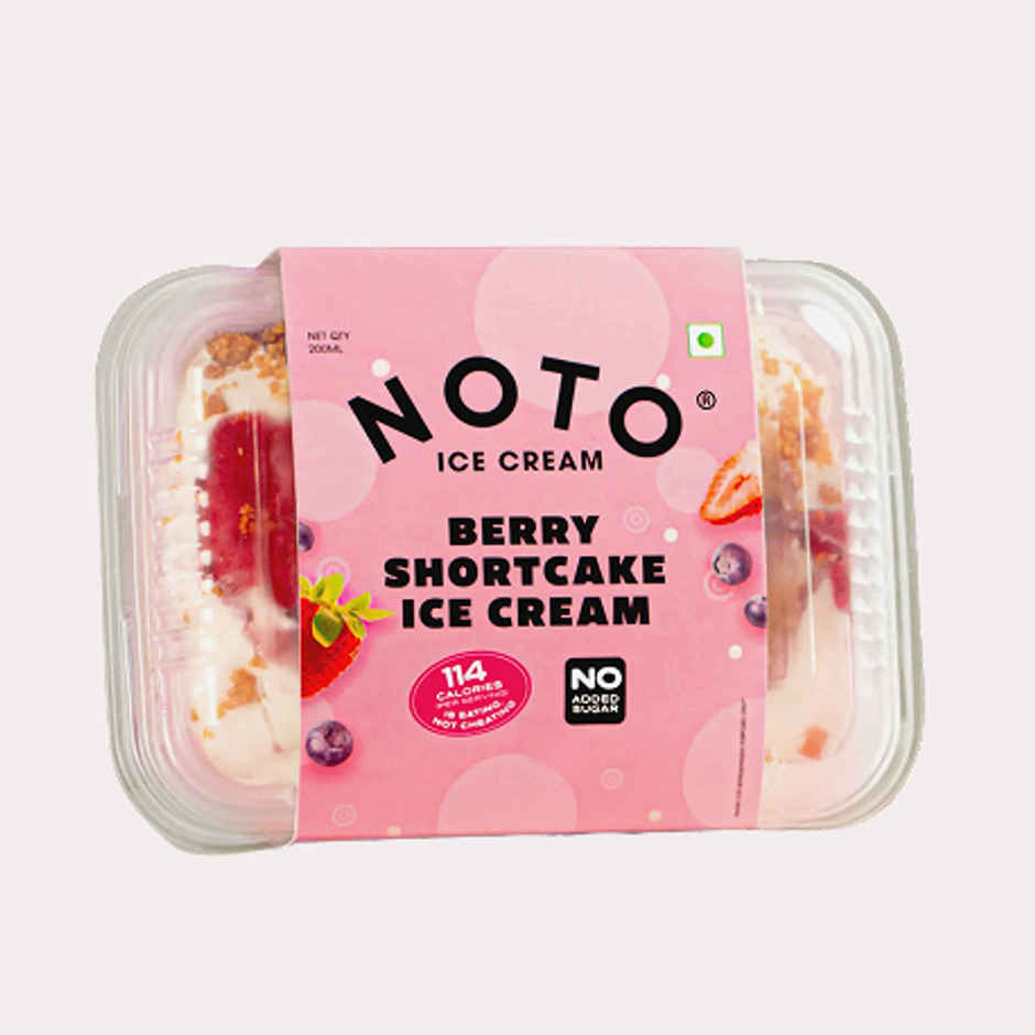 NOTO Berry Shortcake Sugar-Free Guilt Free Ice Cream Tub