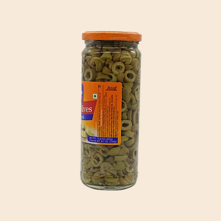 American Garden Green Olives Sliced Drained