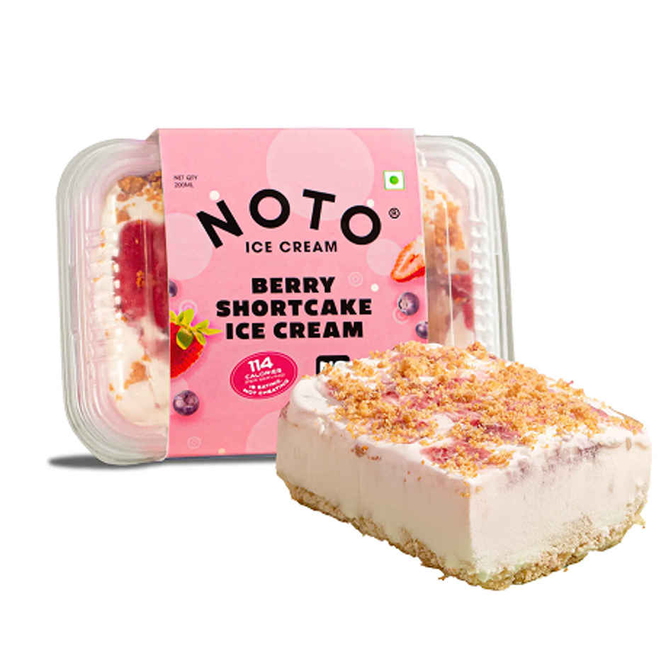 NOTO Berry Shortcake Sugar-Free Guilt Free Ice Cream Tub