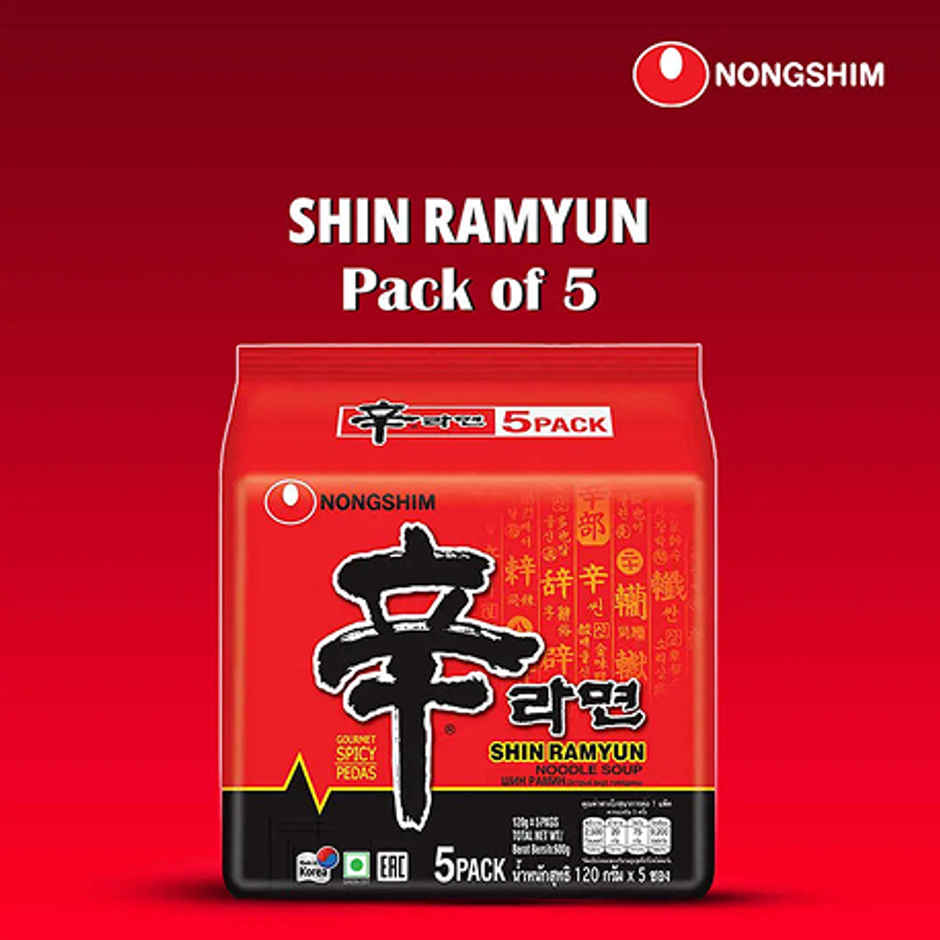 Korean Nongshim Shin Ramyun Noodle Soup Veg
