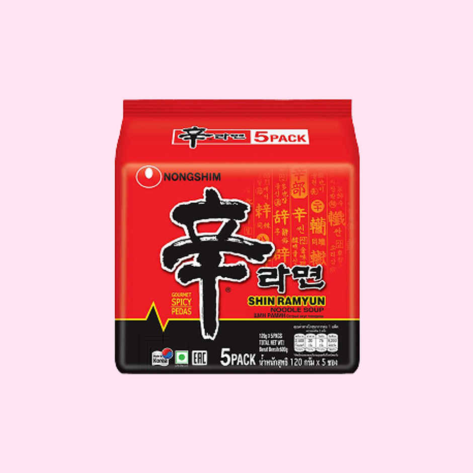 Korean Nongshim Shin Ramyun Noodle Soup Veg