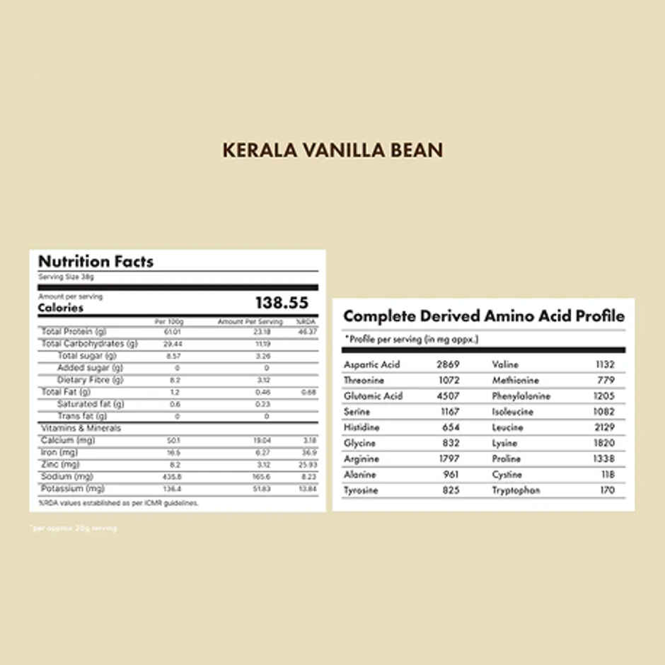 Cosmix No-Nonsense Plant Protein Kerala Vanilla Bean, 24g Protein