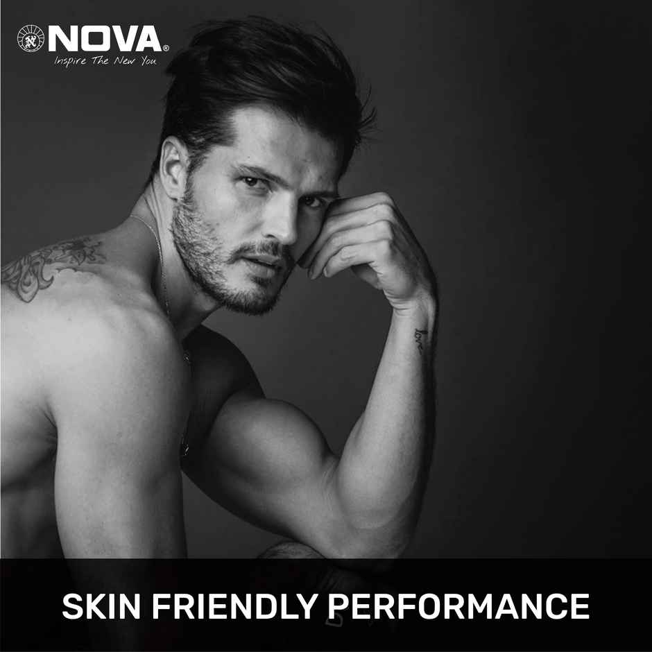 Nova Nht 1041 Usb Trimmer | 60 min Runtime | 5 Length Settings - Black and Silver