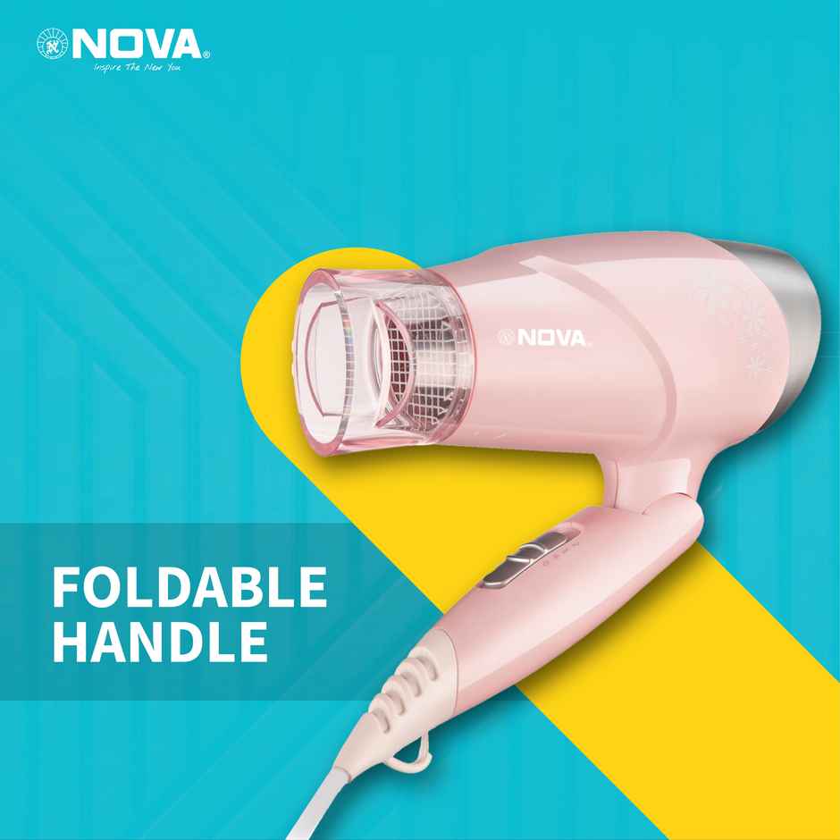 Nova NHP 8202 Hair Dryer (1400 W, Pink)