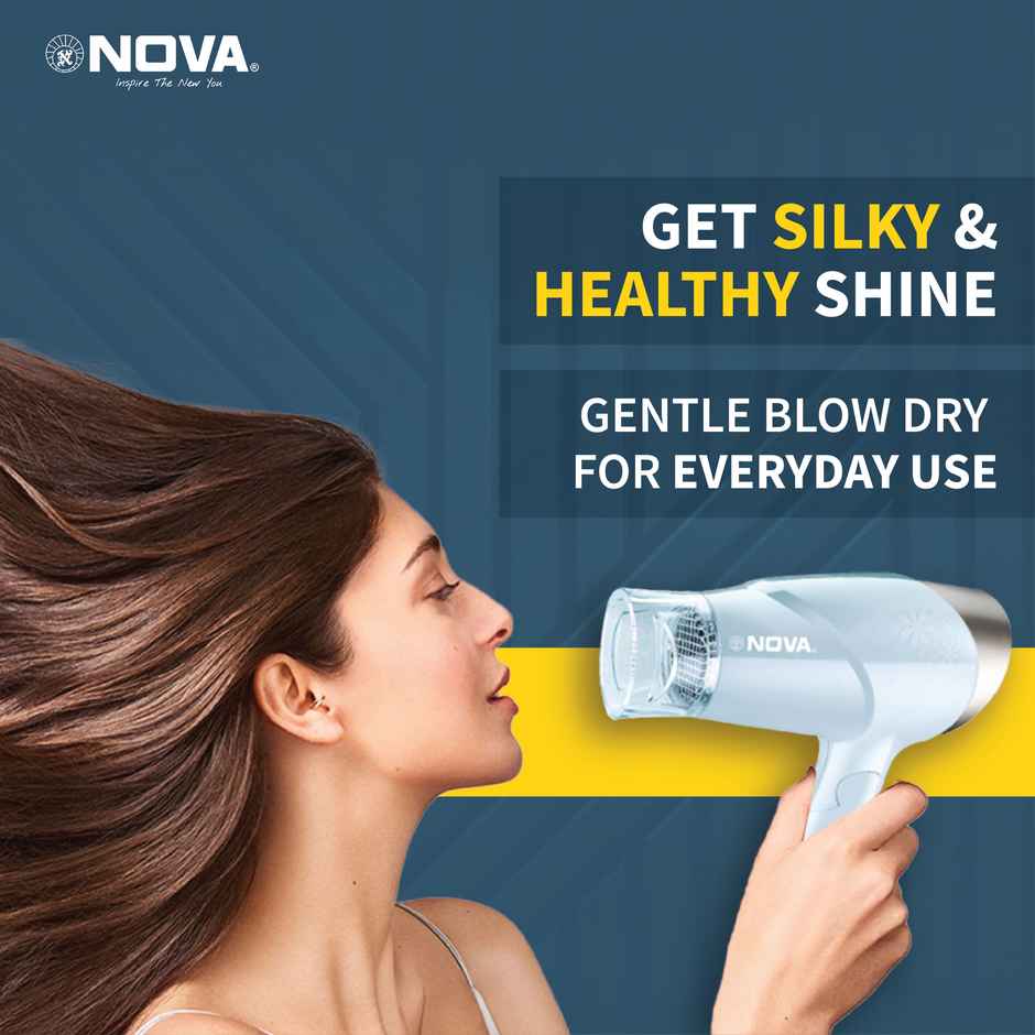 Nova Nhp 8203 Hair Dryer (1400 W, Blue)