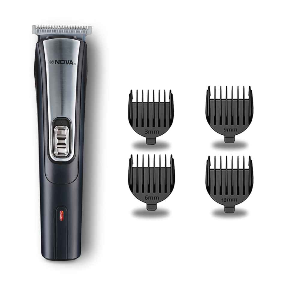 Nova Nht 1041 Usb Trimmer | 60 min Runtime | 5 Length Settings - Black and Silver