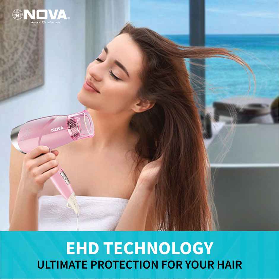 Nova NHP 8202 Hair Dryer | 1400 W | Pink