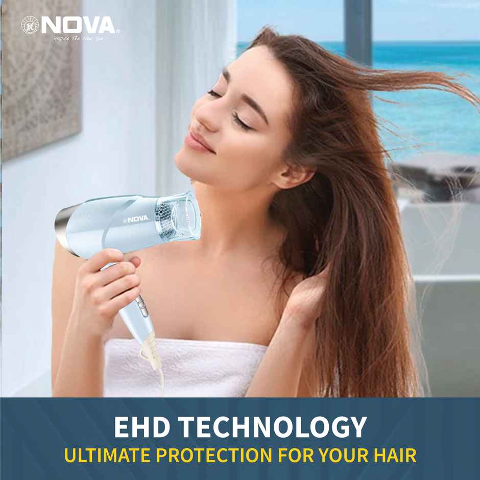 Nova Nhp 8203 Hair Dryer | 1400 W | Blue