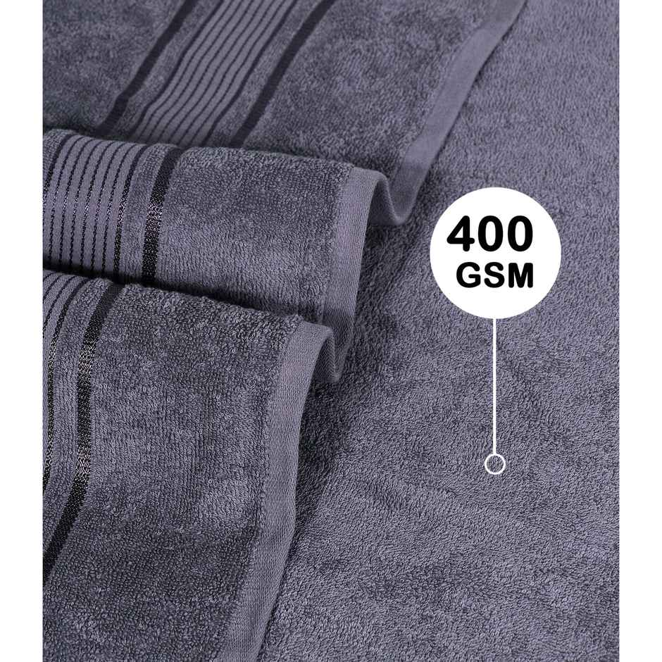 Dream Living Pure Cotton Face Towel 400 Gsm | Grey - 30 x 30 cm