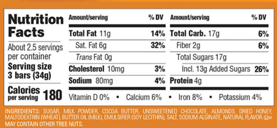 Godiva Roasted Almonds & Honey Chocolate