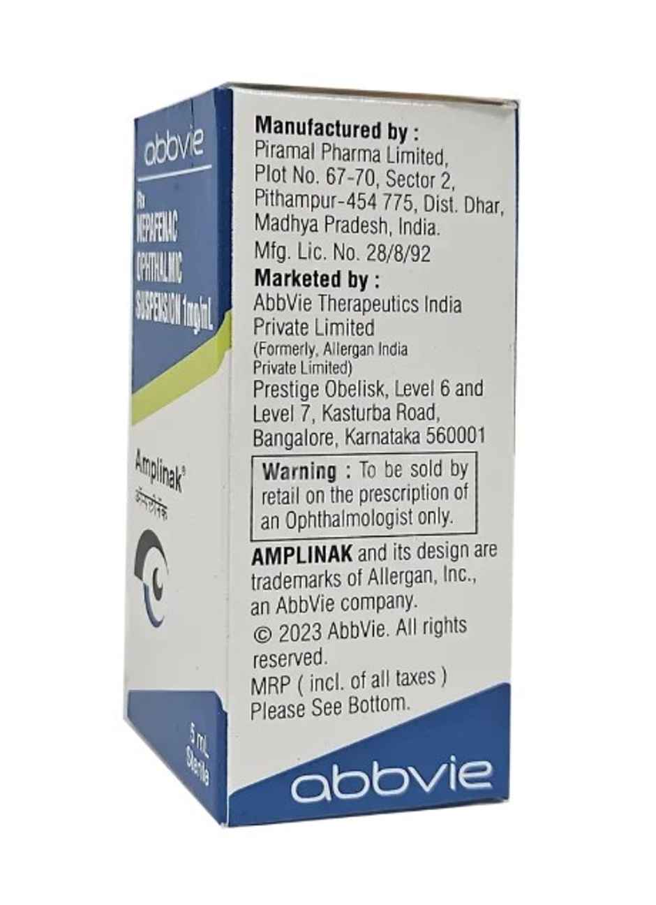 Amplinak 1mg/mL Ophthalmic Suspension