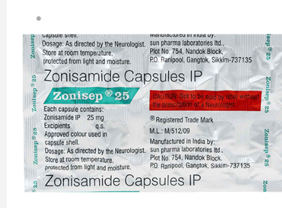 Zonisep 25 Capsule