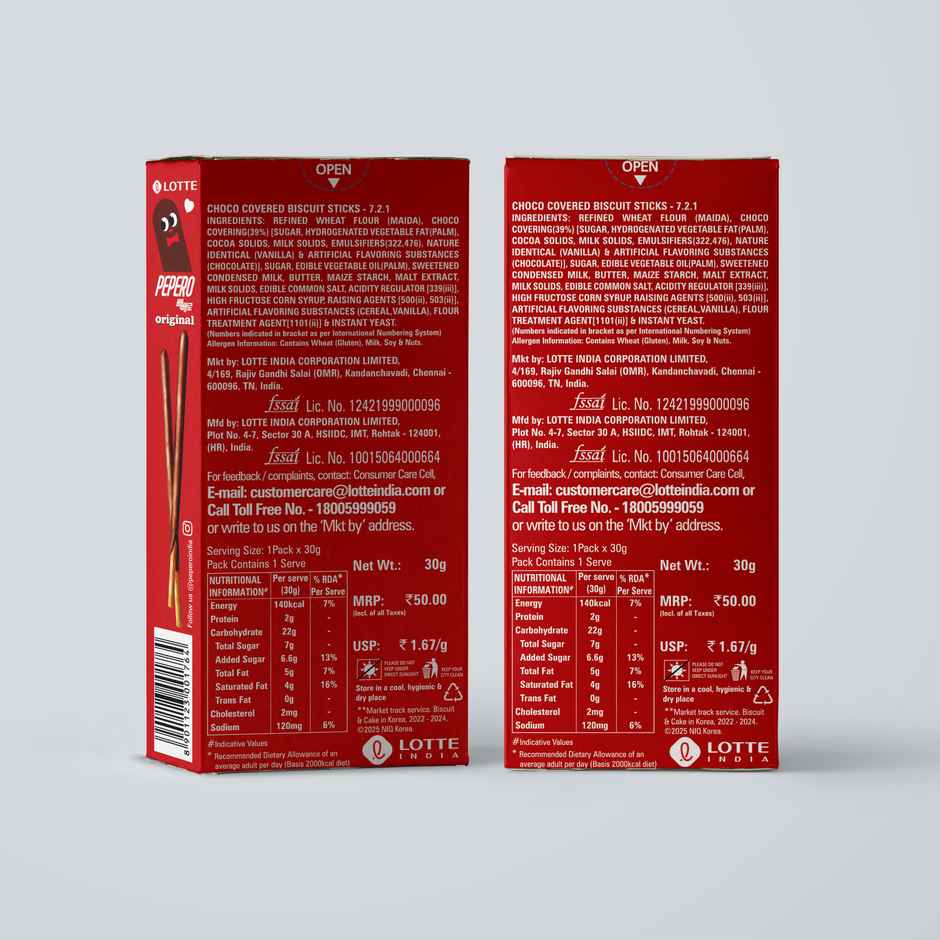 Lotte Pepero | Original | Biscuit Stick Snack