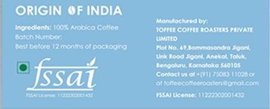 Toffee Coffee Roasters Easy Brew - Baba Budangiri Coffee