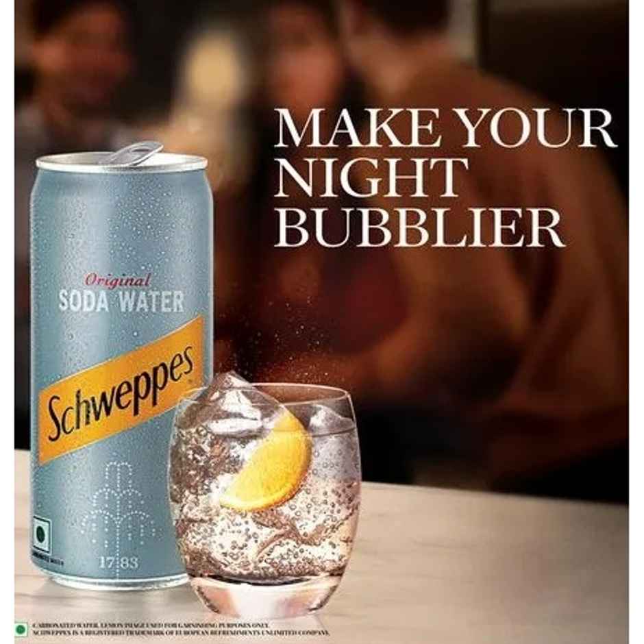 Schweppes Soda Water | Carbonated Beverage