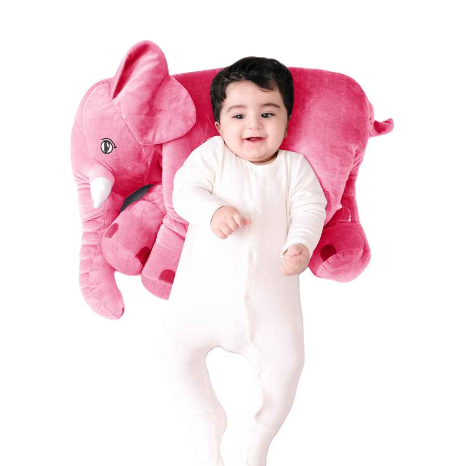 Dearjoy Baby Elephant Shaped Pillow - Pink