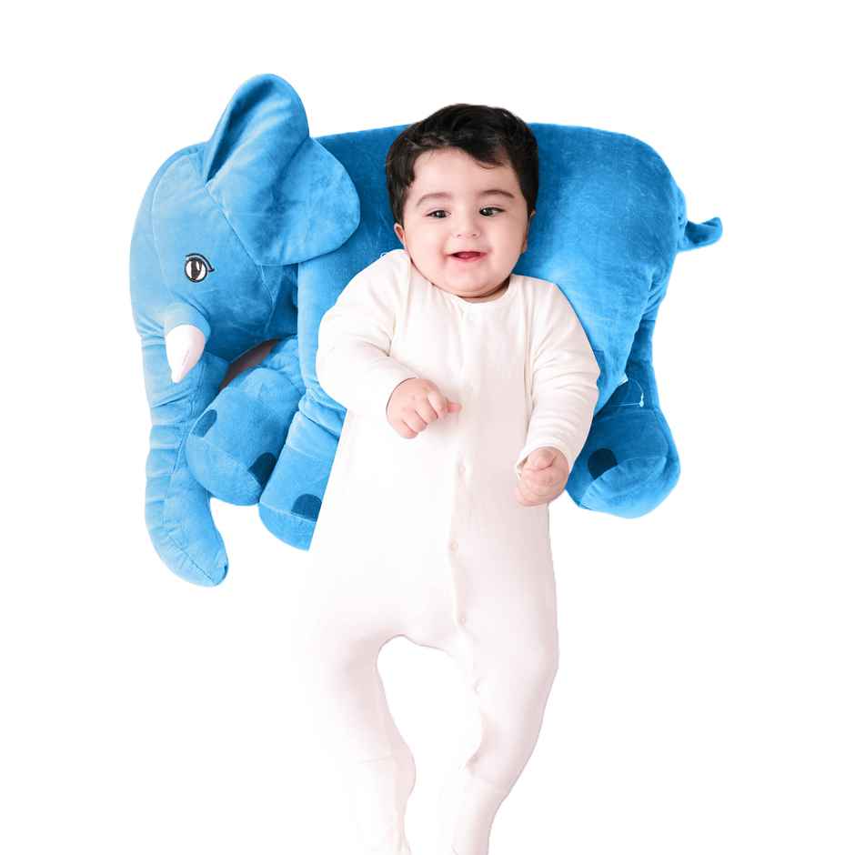 Dearjoy Baby Elephant Shaped Pillow - Blue