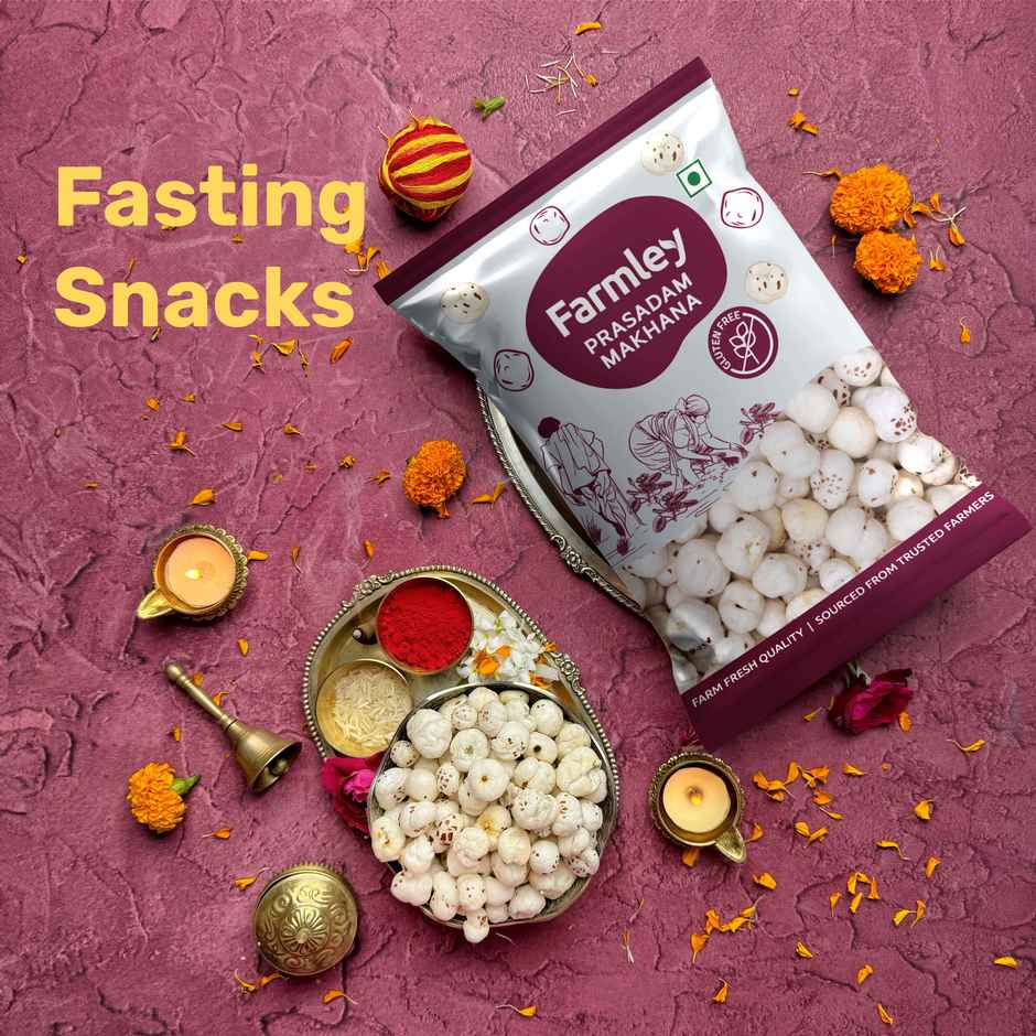 Farmley Prasadam Makhana - Fit For Fasting | Foxnuts