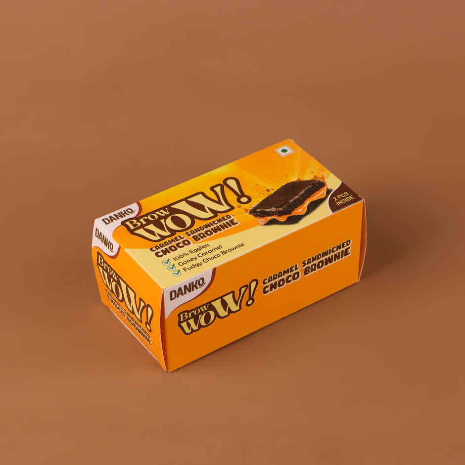 Danko Brow Wow Caramel Sandwiched Choco Brownie 2 pcs