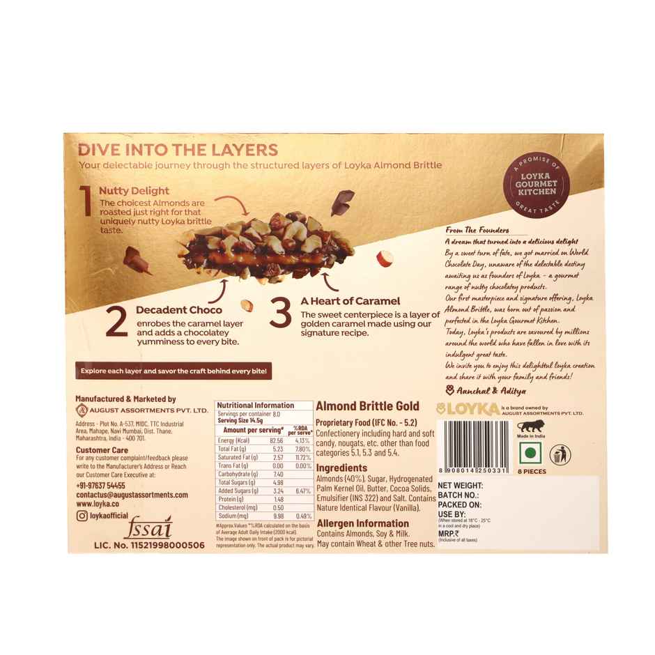 Loyka Almond Brittle Gold Box
