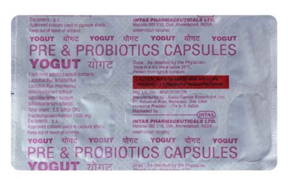 Yogut Pre & Probiotic Supplement Capsule
