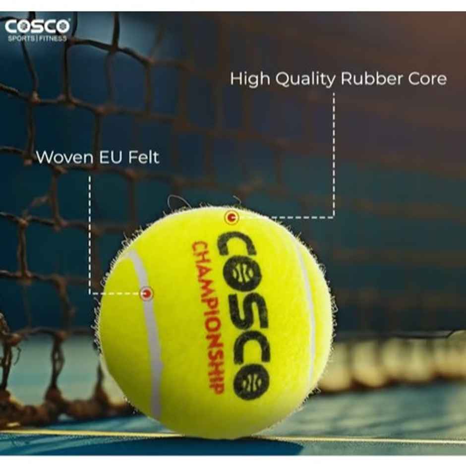 Cosco Championship Tennis Ball (pack of 3)