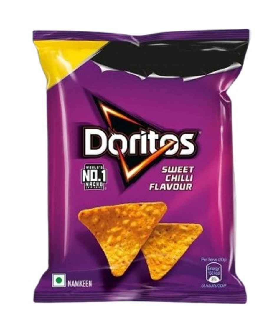 Doritos Nacho Chips - Sweet Chilli Flavour (53g) & Sting Gold Night Fuel Energy Drink (250ml) Combo