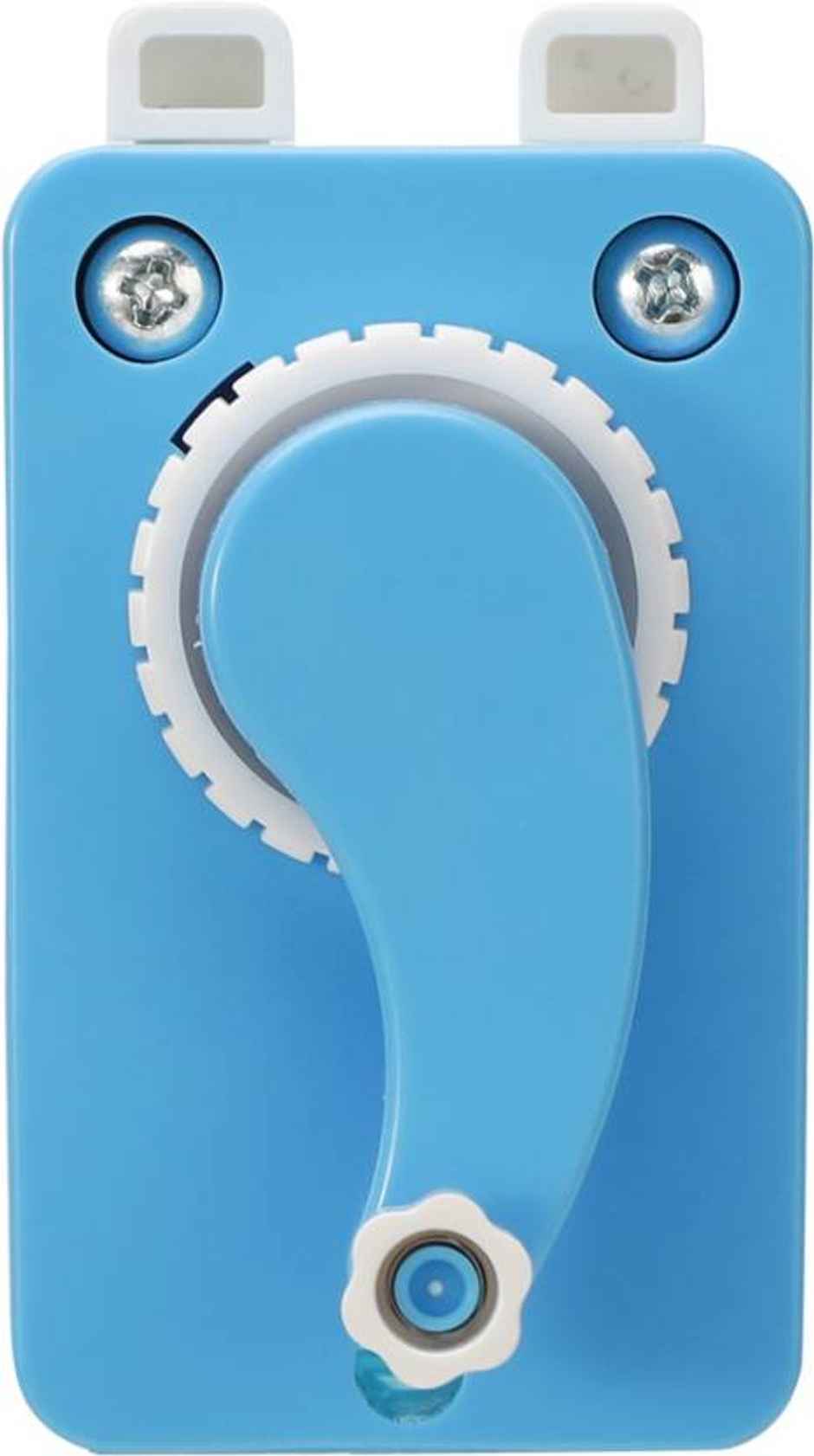 Deli E0739 Rotary Pencil Sharpener, Steel Blade, Blue or Pink Body Color