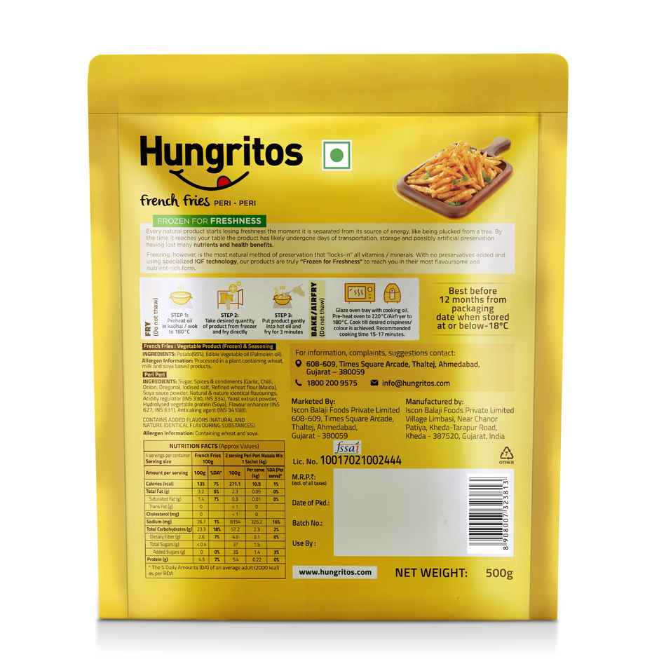 Hungritos French Fries Peri Peri Combo