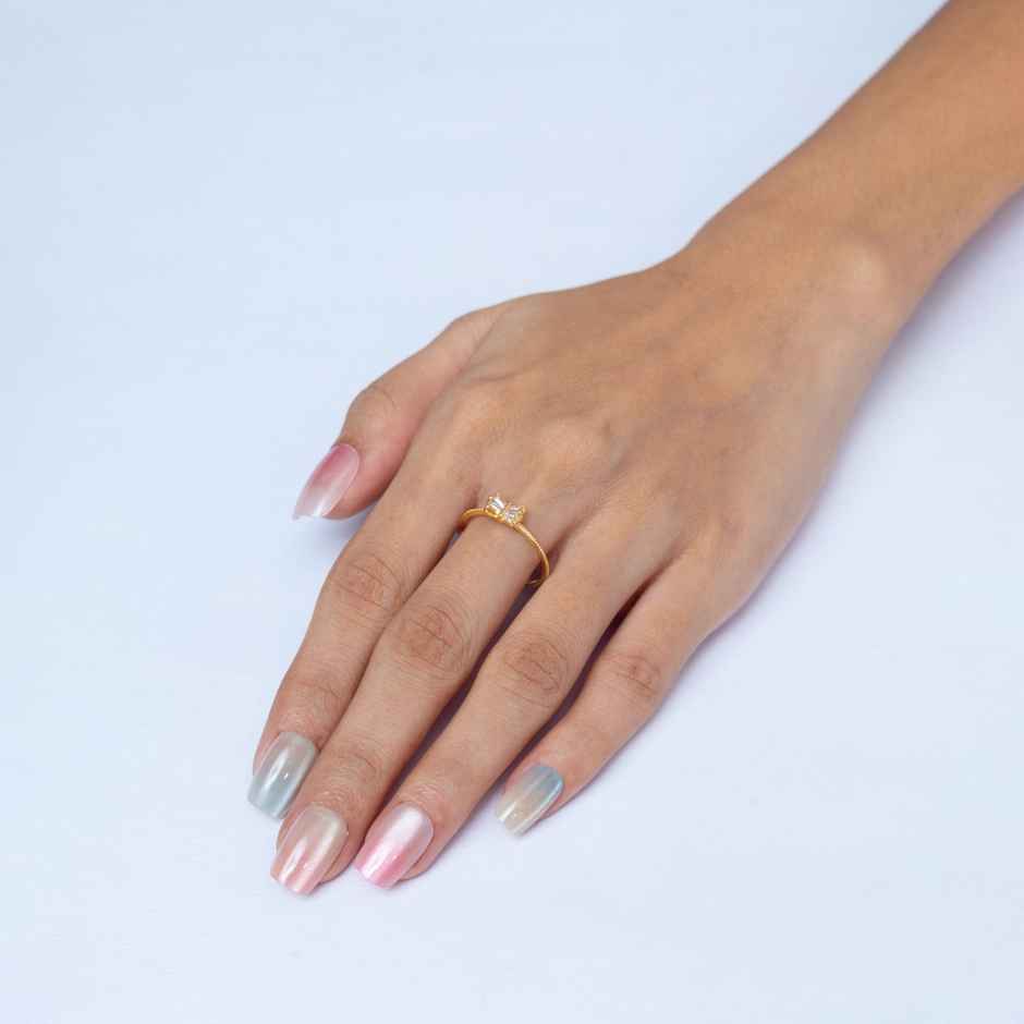 Pep Nails Pastels Glow Medium Coffin Multicolour Cat Eye Reusable Press On Nails 30 Nail Tips